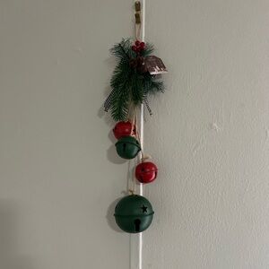 Holiday Collection Primitive Jingle Sleigh Bells Door Hanger NWT